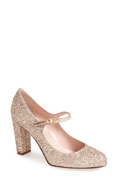 rose gold mary jane heels